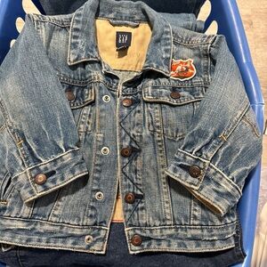 GAP Kids Blue Denim Jacket with Fox Patch